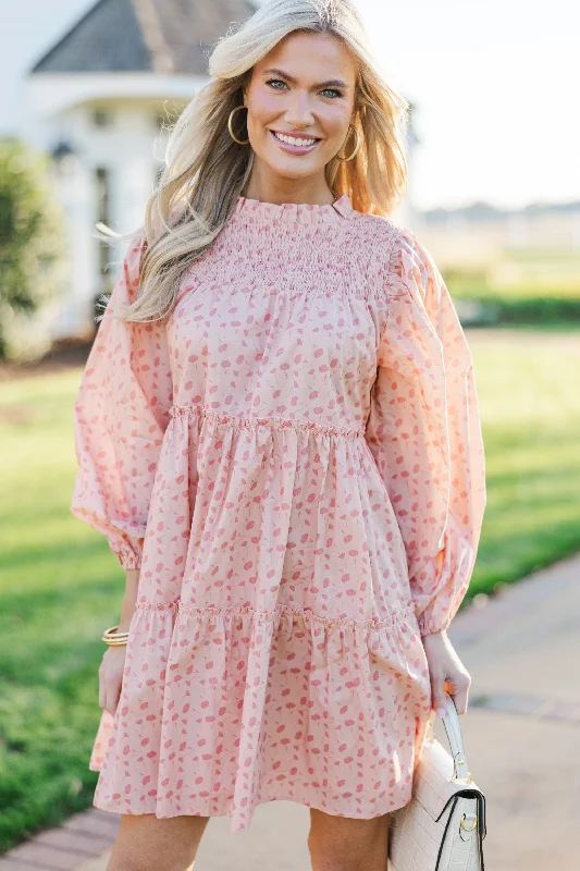 Be Your Best Pink Floral Babydoll Dress
