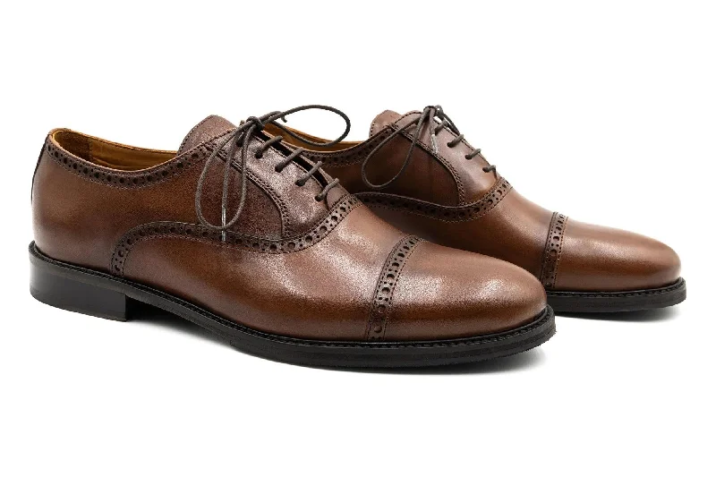 Cambridge Hand Stained Dress Calf Leather Cap Toe