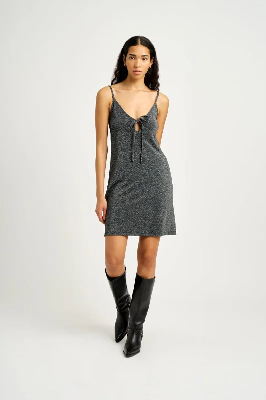 Andy Slip Dress Black Shimmer