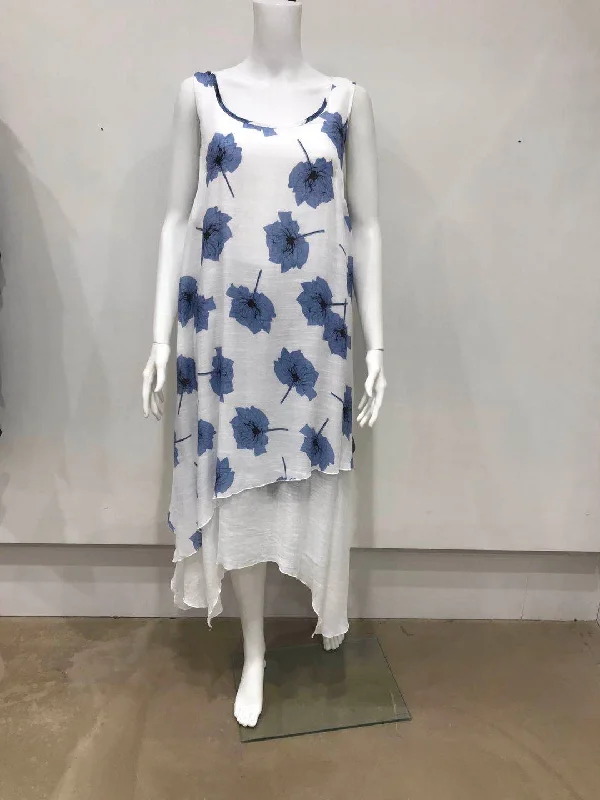 Double layered floral dress