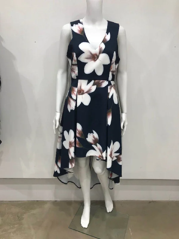 Hibiscus print dress
