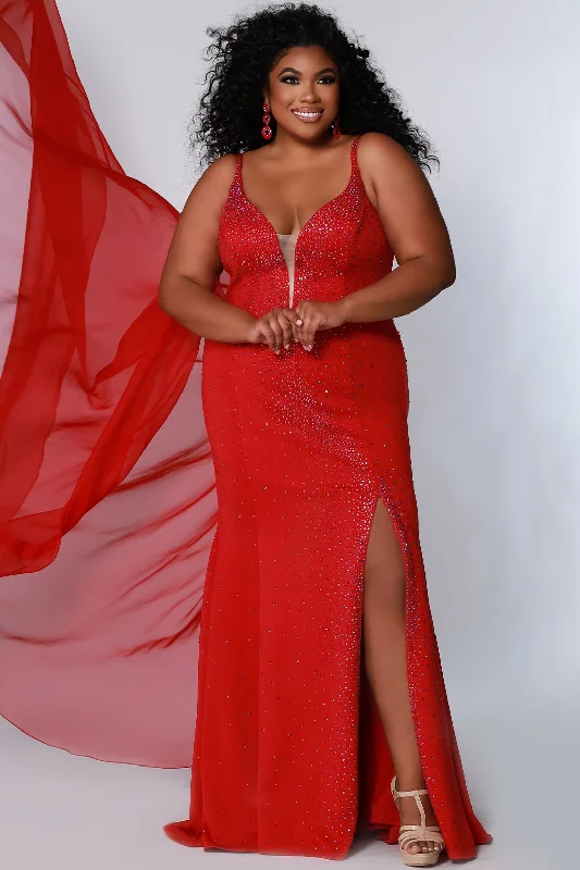 Johnathan Kayne Sydney's Closet JK2218 Size 14 Maverick Prom Dress with Cape Turtleneck Warm Winter