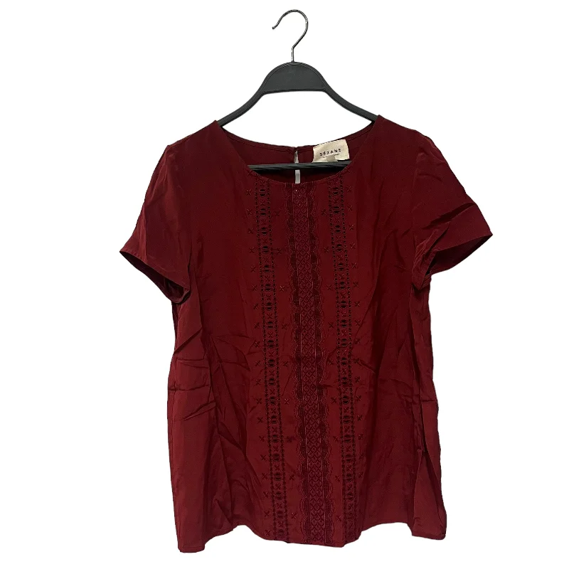SEZANE/T-Shirt/36/Cotton/RED/ Fitted T-Shirt Seamless Stretchy