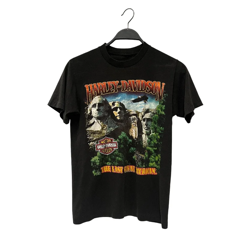 HARLEY DAVIDSON/T-Shirt/S/Cotton/GRY/80s Harley Graphic T-Shirt Round Neck Polyester