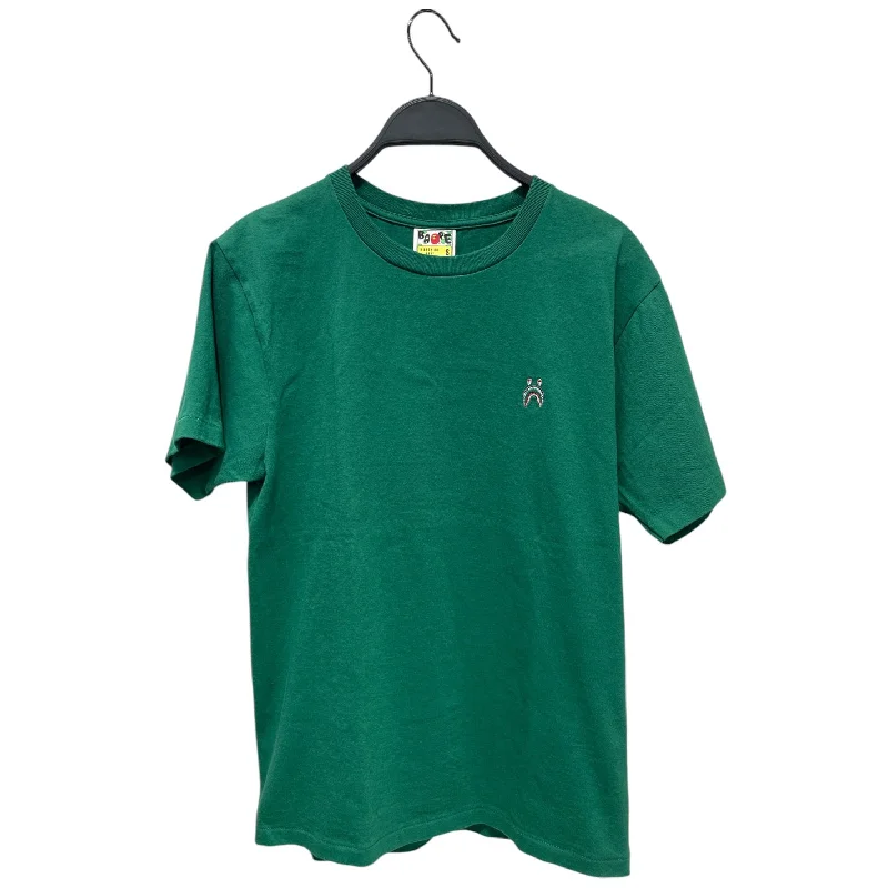 BAPE/T-Shirt/S/Cotton/GRN/ Handmade Hand-knitted Hand-woven
