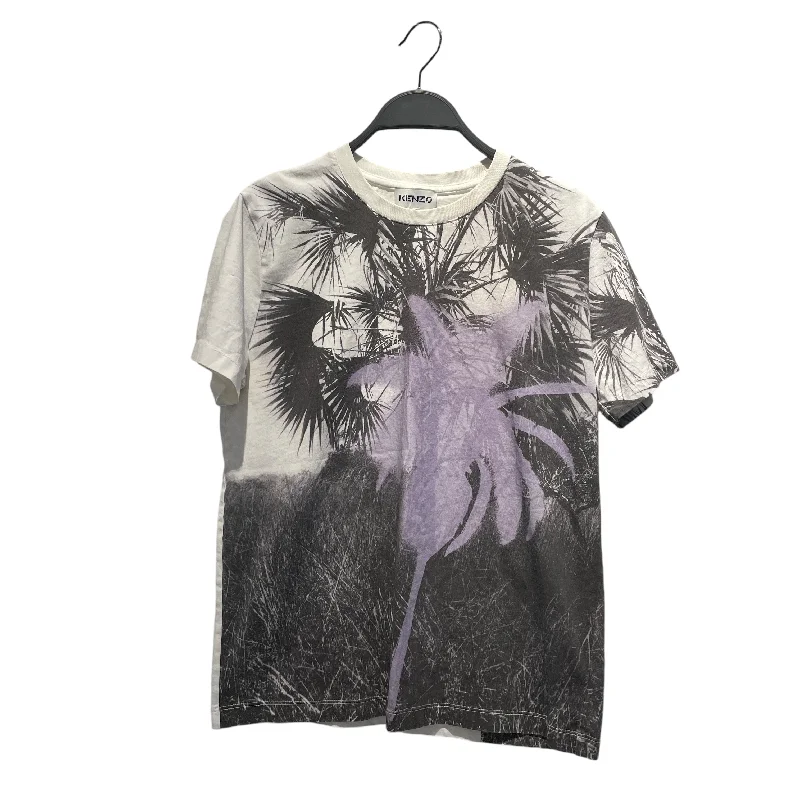 KENZO/3|4 T-Shirt/S/All Over Print/Cotton/MLT/ Collared T-Shirt Boat Neck A-Line