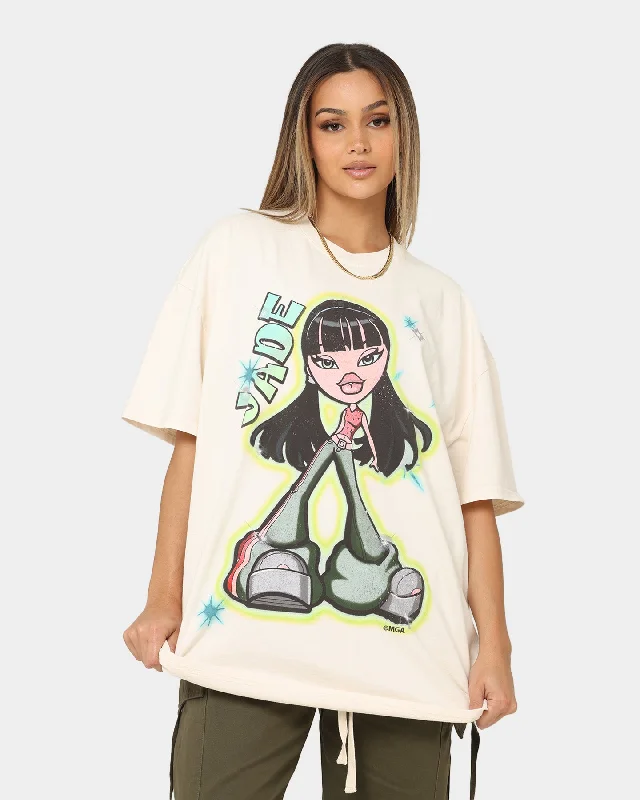American Thrift X Bratz Jade Heavyweight Vintage T-Shirt Off White Lace Blend Ribbed Blend Corduroy Blend