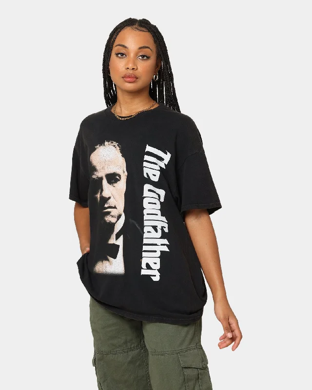 American Thrift X The Godfather The Godfather Movie Vintage T-Shirt Black Wash Front Pockets Side Pockets Patch Pockets