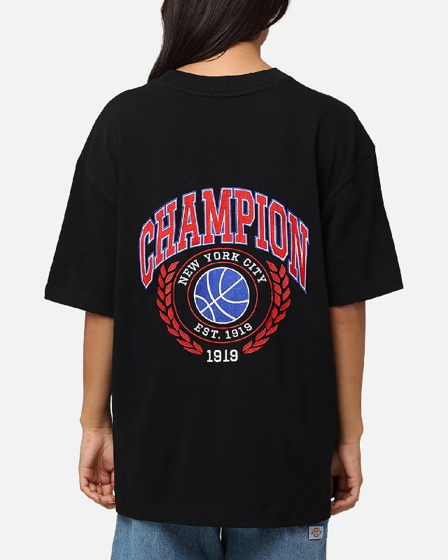 Champion Heritage Field Basketball T-Shirt Black Machine Wash Dry Clean Hand Wash