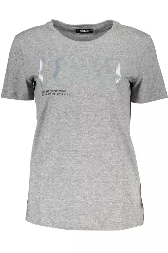 Gray Cotton Women T-Shirt Fleece Fabric Down Fabric Feather Fabric