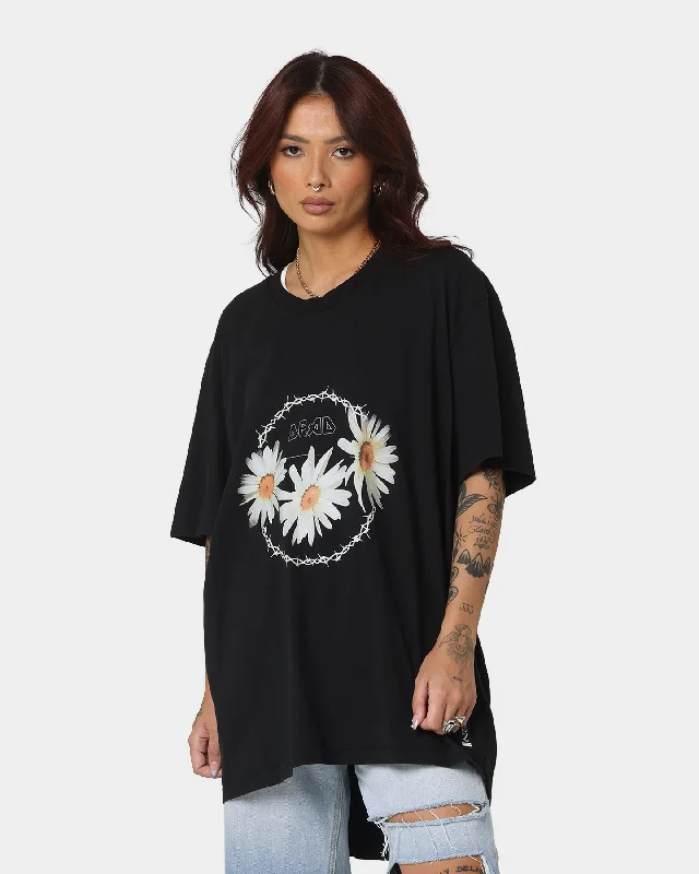 Dead Studios Daisy Chain T-Shirt Black Fleece Nylon Spandex