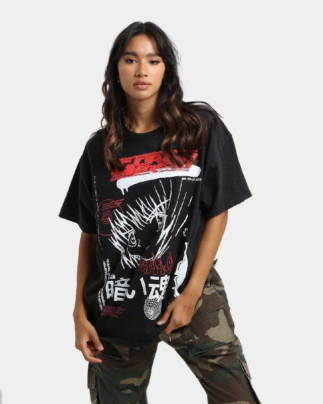 Goat Crew Korea T-Shirt Black Wash Welt Pockets Slit Pockets Flap Pockets