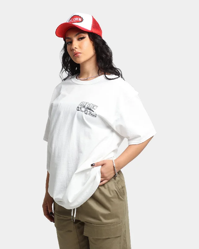 Goat Crew Race Car T-Shirt White Rayon Fabric Velvet Fabric Corduroy Fabric