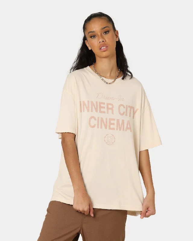 Honor The Gift Cinema T-Shirt Cream Print Jacquard Patchwork