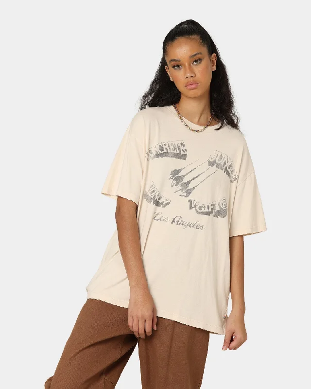 Honor The Gift Concrete Jungle T-Shirt Cream Zippered Front Buttoned Front Snap Front