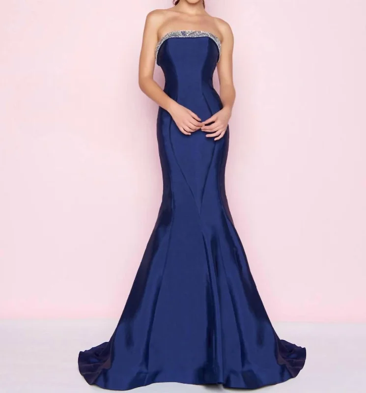 Mikado Gown In Midnight Tunics Top rated
