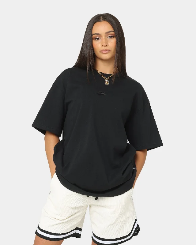 Nike Sportswear Premium Essentials T-Shirt Black/Black Print Jacquard Patchwork