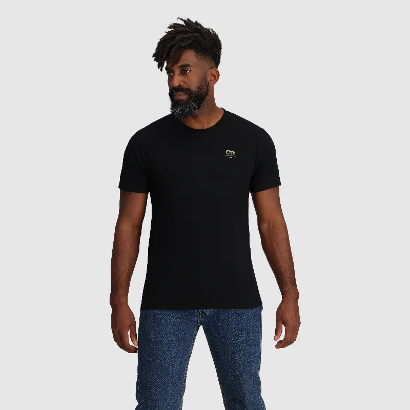 Unisex OR Glacier Logo T-Shirt Collared Crew Neck Turtle Neck