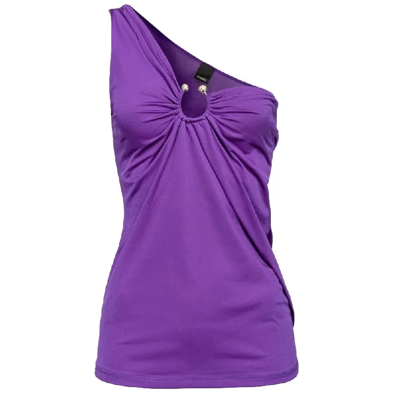 Purple Nylon Tops & T-Shirt Knit Fabric Woven Fabric Fleece Fabric