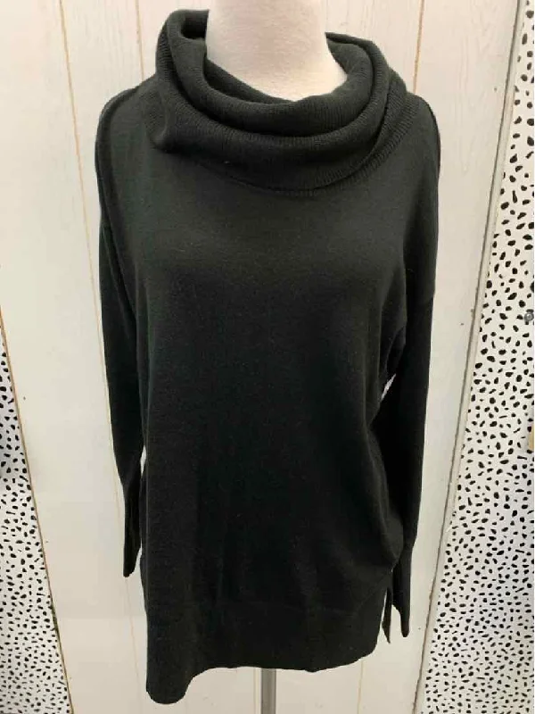 Black Womens Size M Sweater Faux Fur Fabric Real Fur Fabric Shearling Fabric