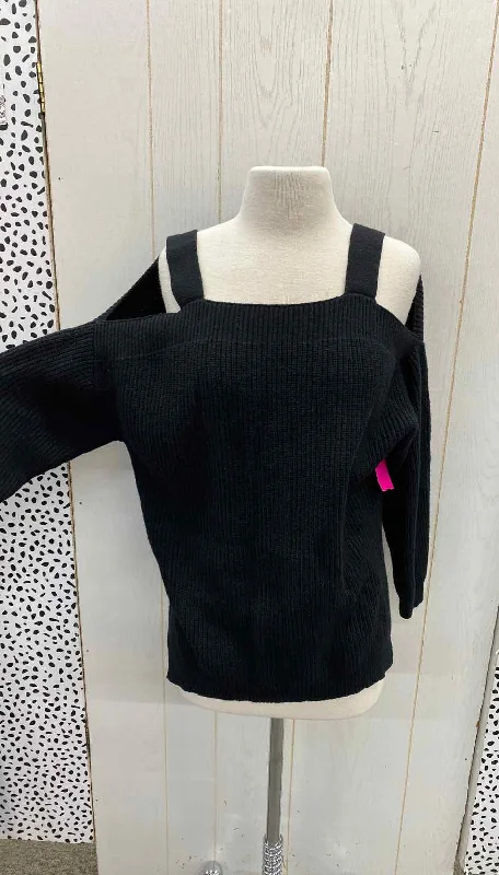 Black Womens Size S/M Sweater Elasticated Padded Insulated