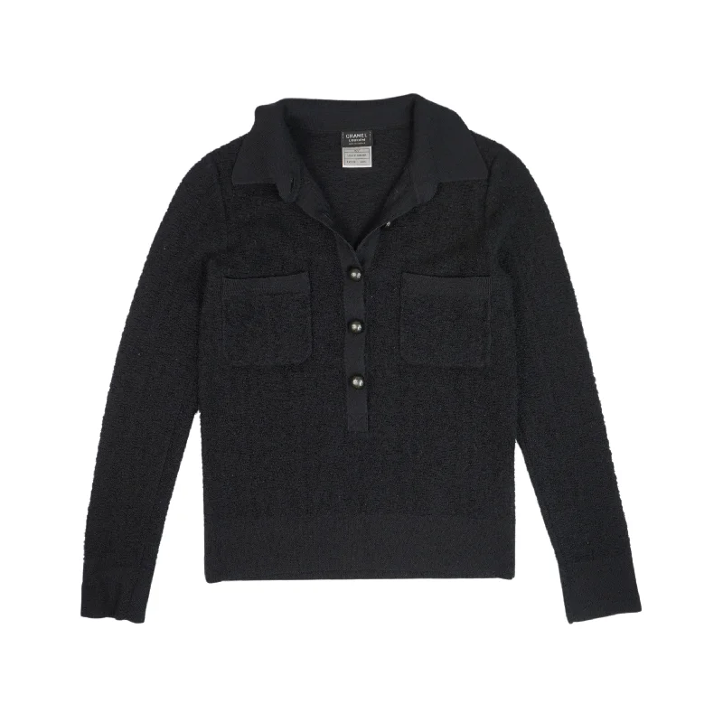 Chanel Uniform Sweater - Women's XXS Fitted Slim Tailored