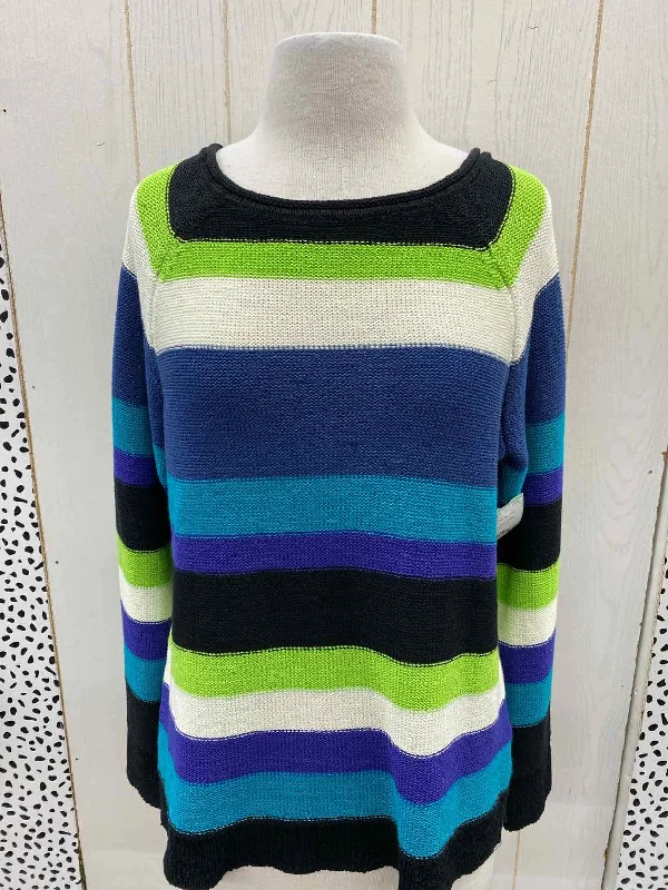 Chaps Multi-Color Womens Size M/L Sweater Elegant Classic Vintage