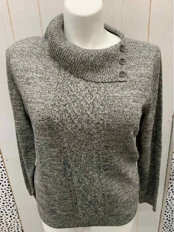 CJ Banks Gray Womens Size 16/18 Sweater Layered Multi-layer Single Layer