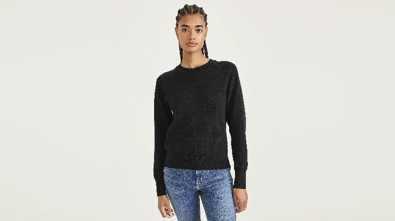 Crewneck Sweater, Regular Fit Thin Thick Dense