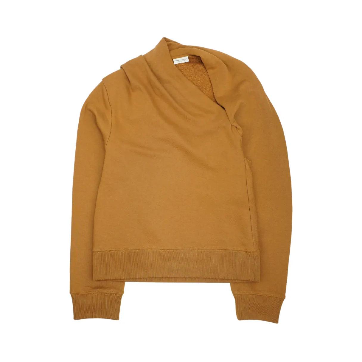 Dries Van Noten Sweater - Women's XS Turtle Neck Boat Neck Asymmetrical Neck