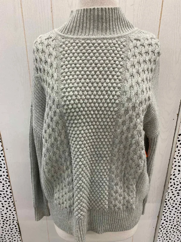 GAP Gray Womens Size XS Sweater Open Front Closed Front Wrap Front