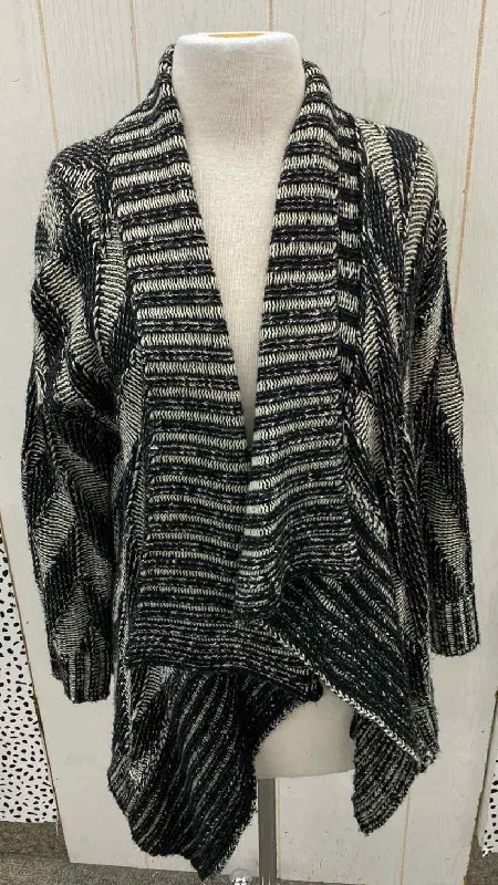 Hem & Thread Black Womens Size S/M Sweater Knit Fabric Woven Fabric Fleece Fabric
