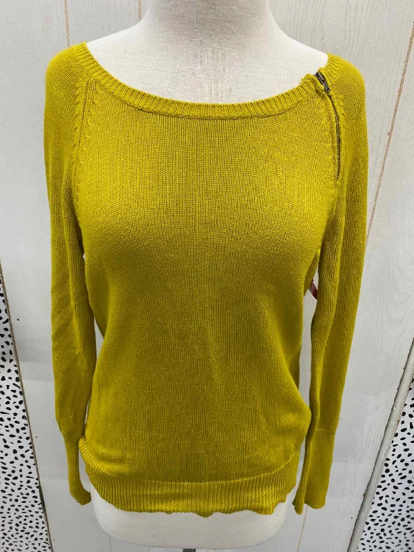 J Crew Green Womens Size Small Sweater Satin Blend Silk Blend Wool Blend