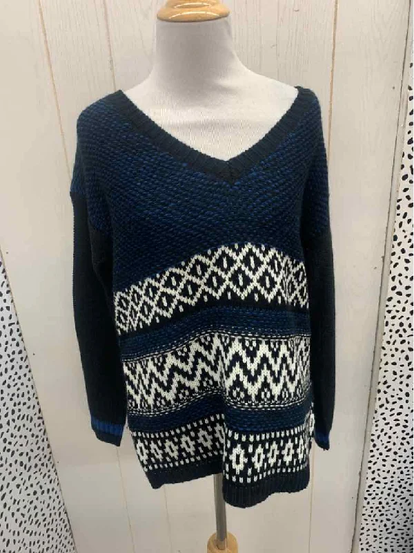 Lumiere Blue Womens Size Small Sweater Long Sweater Short Sweater Cropped Sweater