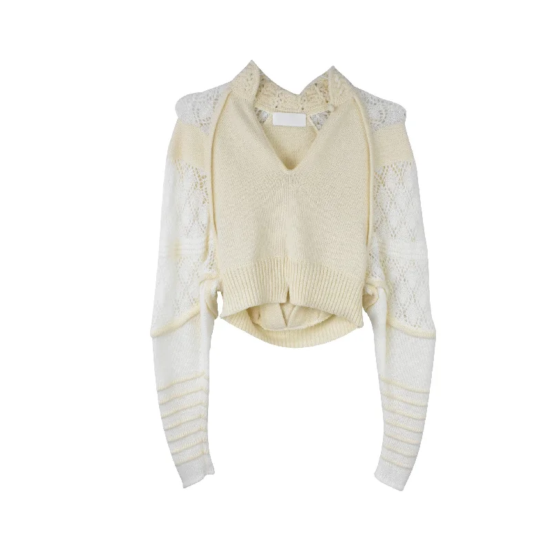 Mame Kurogouchi Sweater - Women's 1 Silk Blend Satin Velvet