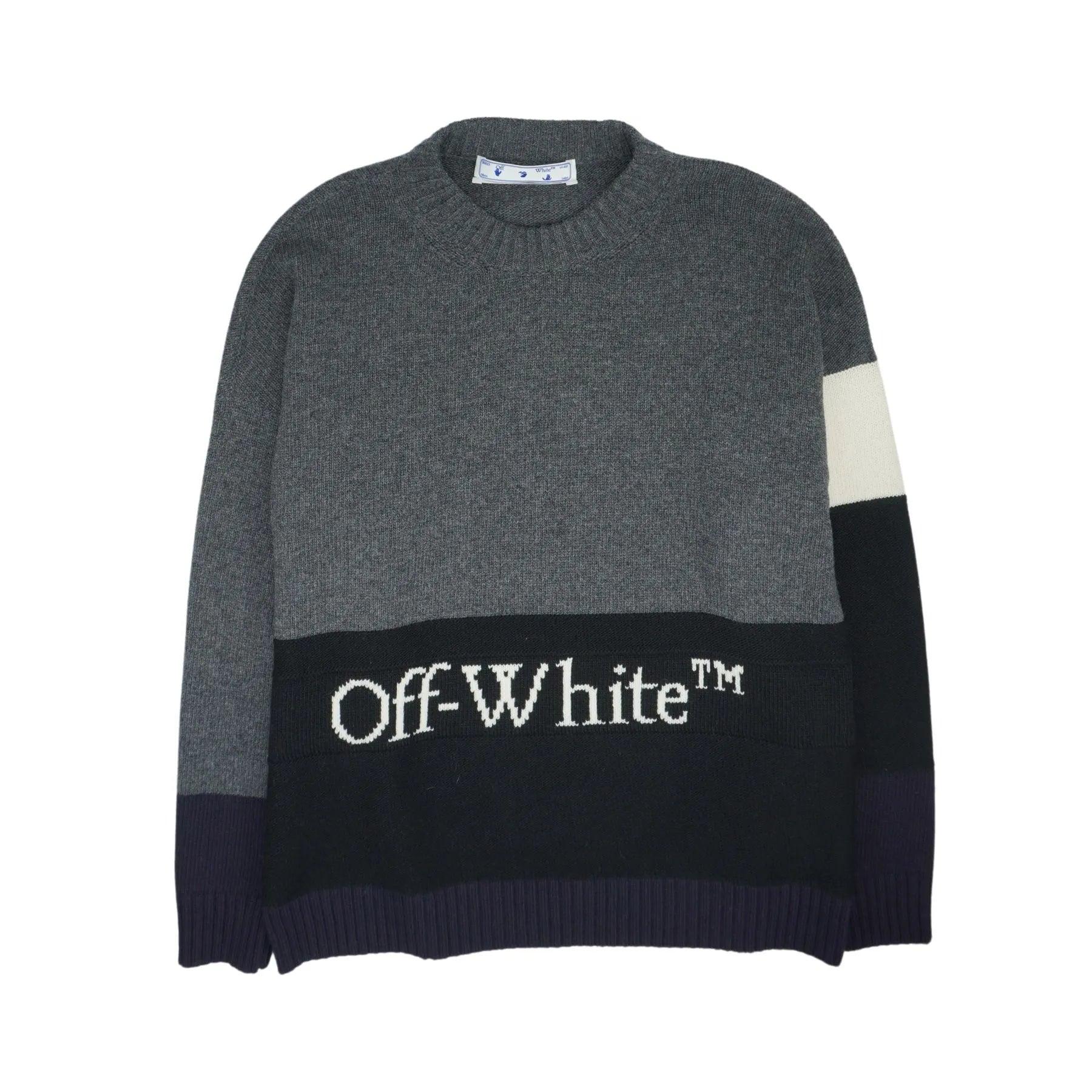 Off-White Wool Sweater - Women's L Cotton Fabric Linen Fabric Terry Fabric