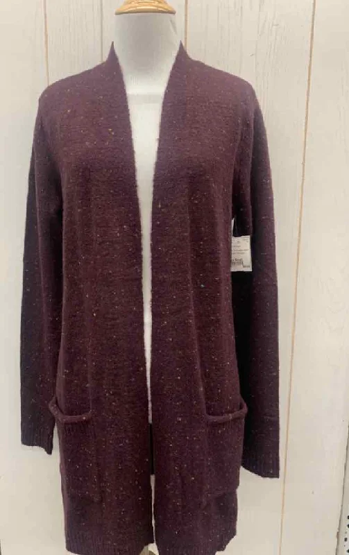 Purple Womens Size Small Sweater Knit Fabric Woven Fabric Fleece Fabric