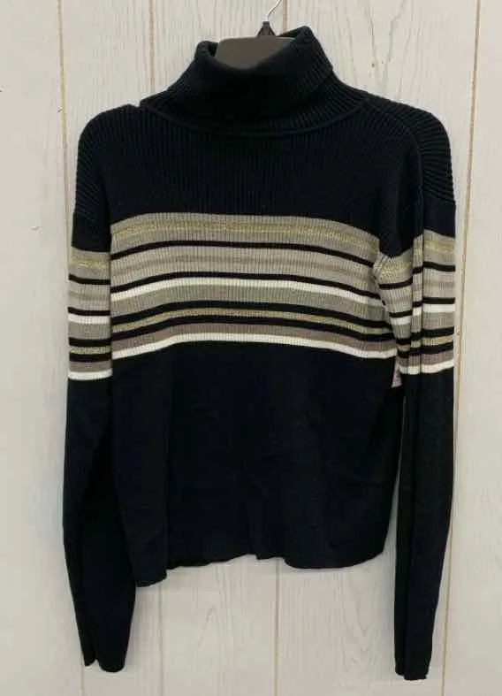 Relativity Black Womens Size M Sweater Fitted Slim Tailored