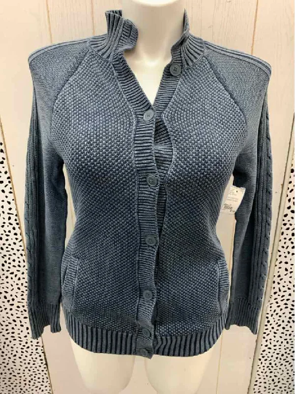 Ruff Hewn Blue Womens Size L/P Sweater Jersey Fabric Tulle Fabric Batik Fabric