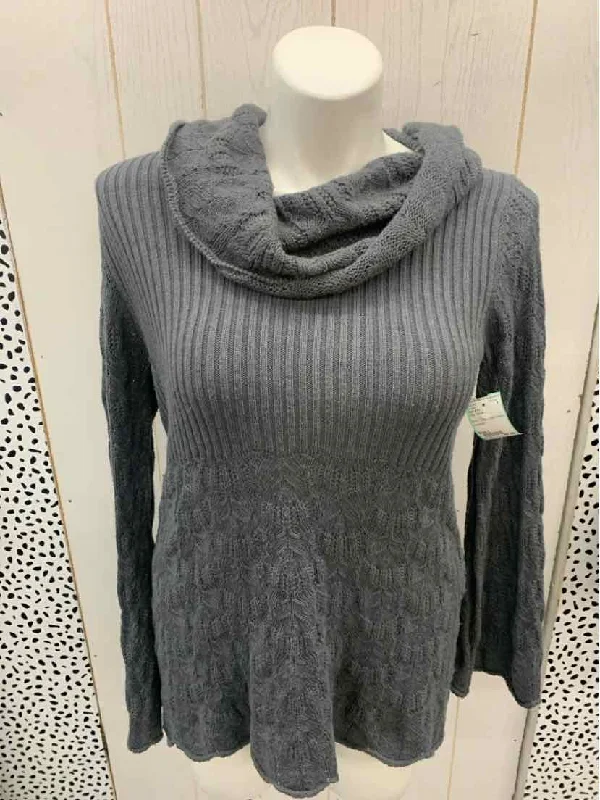 Style & Co Gray Womens Size L Sweater Lightweight Heavyweight Midweight