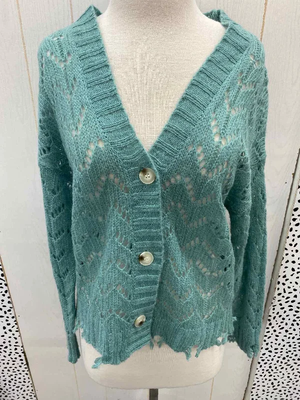 Teal Womens Size M/L Sweater Fitted Loose Oversized