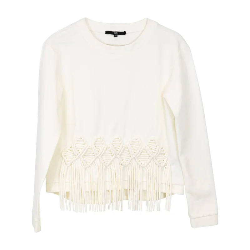 Tibi Sweater - Women's XS Handmade Hand-knitted Hand-woven