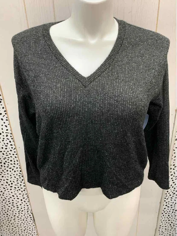 Time & Tru Black Womens Size L Sweater Wool Sweater Cotton Sweater Cashmere Sweater