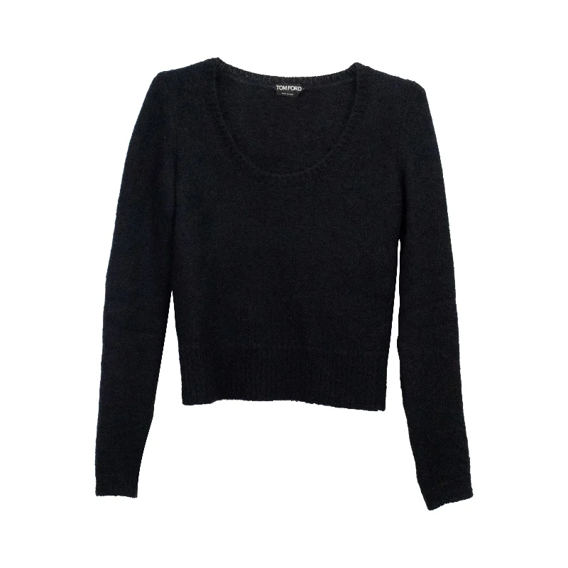 Tom Ford Sweater - M Real Fur Shearling Chenille