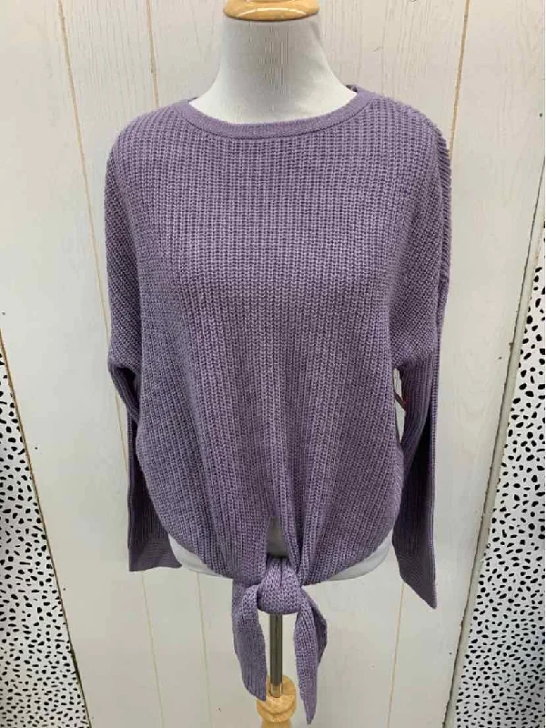 Universal Thread Lavender Womens Size Small Sweater Chenille Fabric Brocade Fabric Lace Fabric