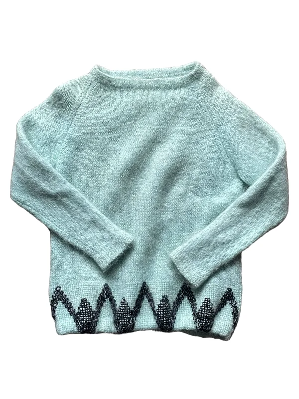 Vintage Mint Mohair Sweater SZ L | Seattle Ladies Vintage Sweaters | Barn Owl Vintage Fitted Loose Oversized