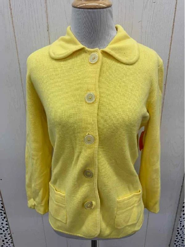 Yellow Womens Size Small Sweater Sweater Knitwear Pullover