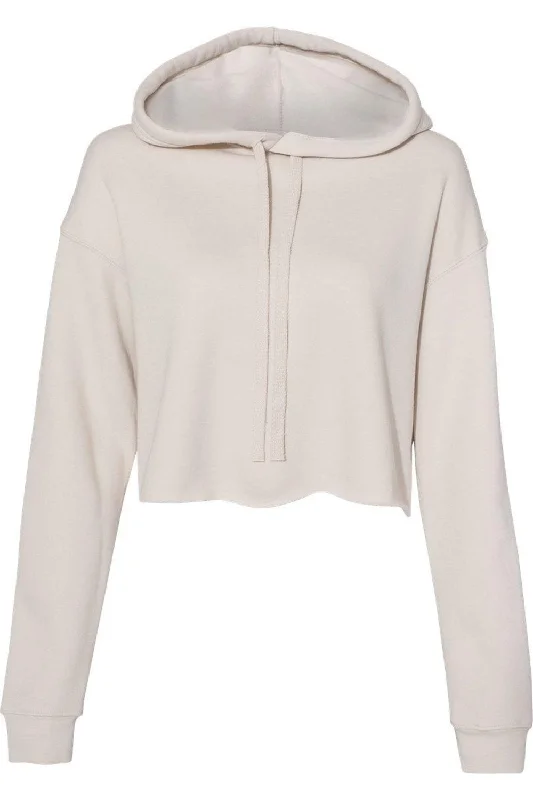 BELLA + CANVAS Women´s Crop Fleece Hoodie Hoodie with Relaxed Fit Easy Casual