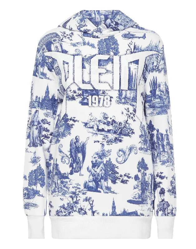 Hoodie sweatshirt En PLEIN air Hoodie with Slim Fit Tailored Modern