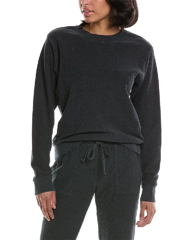 LA MADE Sweatshirt Hoodie with Raw Hem Edgy Unfinished